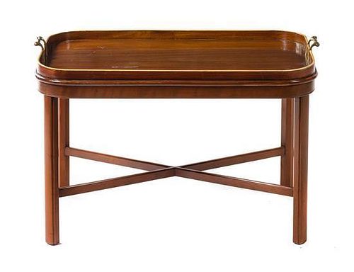* A Regency Style Mahogany Tray Table Width 30 1/2 inches.