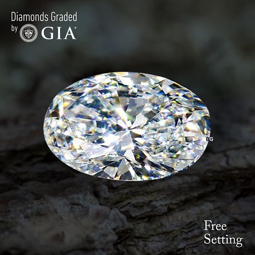 NO-RESERVE LOT: 1.51 ct, F/VS1, Oval cut GIA Graded Diamond. Appraised Value: $41,500 