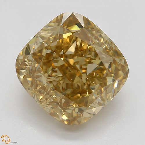 2.52 ct, Natural Fancy Orange-Brown Even Color, VS2, Cushion cut Diamond (GIA Graded), Appraised Value: $25,800 
