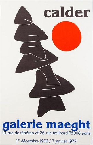 * After Alexander Calder, (American, 1898-1976), Galerie Maeght, 1976