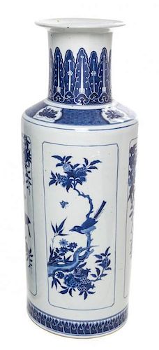A Chinese Porcelain Vase Height 18 inches.
