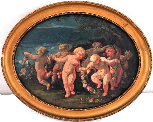 ALLEGORY OF THE SPRING  OIL PAINTING