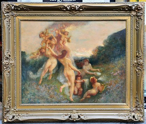 MYTHICAL SCENE OIL PAINTING