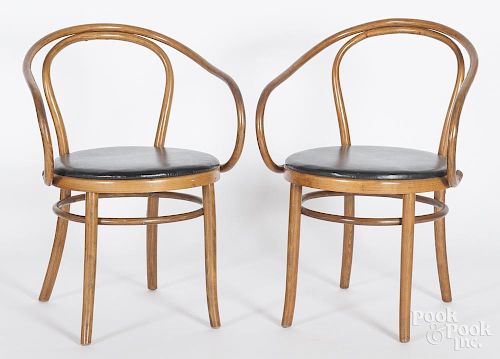 Pair of Thonet bentwood chairs.