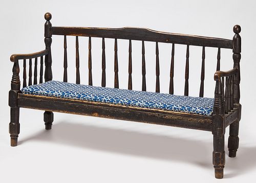 Country Bench with Cushion