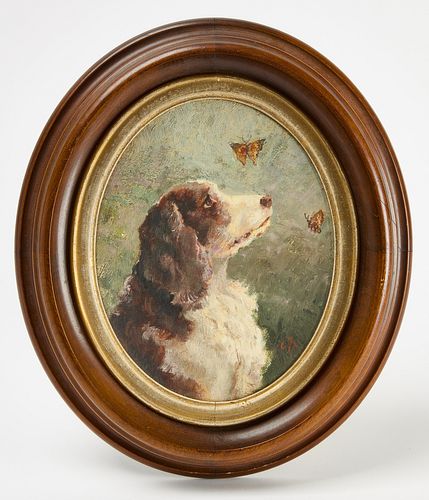 Folk Art Dog Portrait