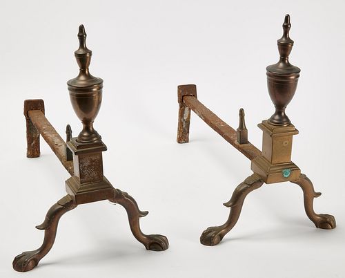 Claw and Ball Foot Andirons