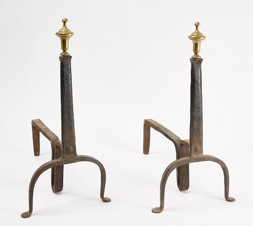 Pair of Early Andirons