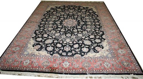 mid 20th c Persian all-over floral main carpet, 9' 3” x 12' 5”mid 20th c Persian all-over floral mai