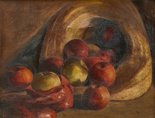 Still Life - Apples Signed A.W. Van Devanter