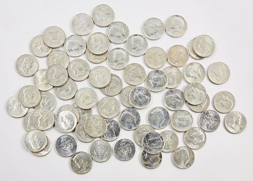 65 Silver Half Dollars