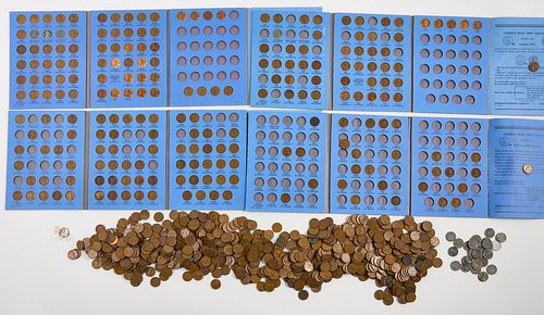 Lot of Wheat, Steel Lincoln and Lincoln Pennies