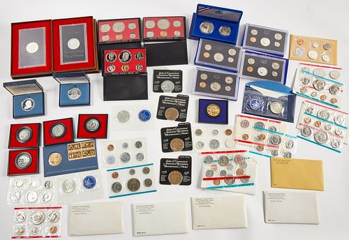 Lot of Numismatic Material, Medals and Mint Sets