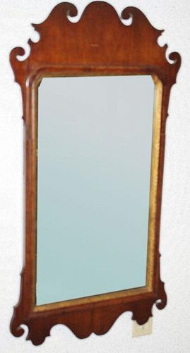 36" Chippendale mahogany mirror, circa 1770-1790.