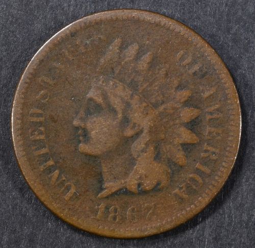 1867 INDIAN CENT VG/FINE