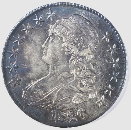 1826 BUST HALF DOLLAR AU/BU COLOR