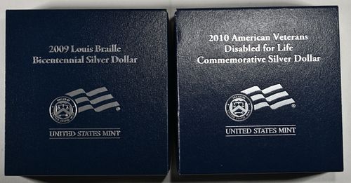2009 BRAILLE & 2010 DISABLE VET PROOF SILVER