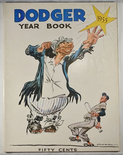 1955 BROOKLYN DODGER YEAR BOOK XT