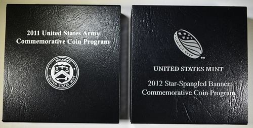 2011 US ARMY & 2012 STAR-SPANGLED BANNER PROOF