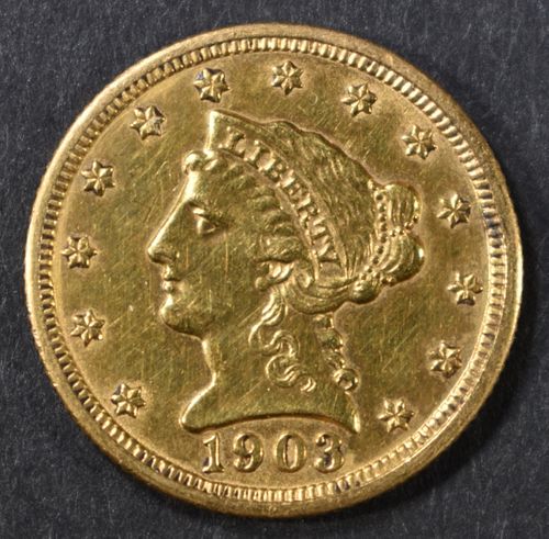 1903 $2.50 GOLD LIBERTY AU