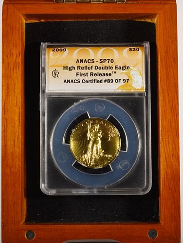 2009 ULTRA HIGH RELIEF $20 GOLD EAGLE