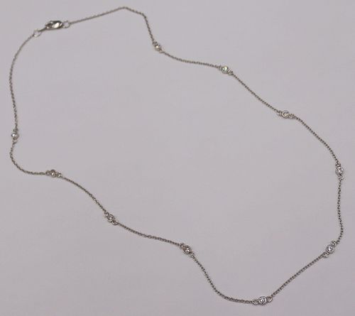 JEWELRY. 18kt Gold and Diamond Necklace.