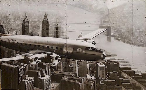 20TH CENTURY SCHOOL: AIRLINE OVER MANHATTAN