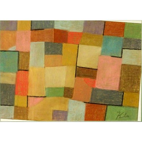 Attributed to: Paul Klee, Swiss (1879-1940) Pastel on Paper.