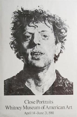 After Chuck Close, (American, b. 1940), Phil, 1981 from the Whitney Museum's Close Portraits