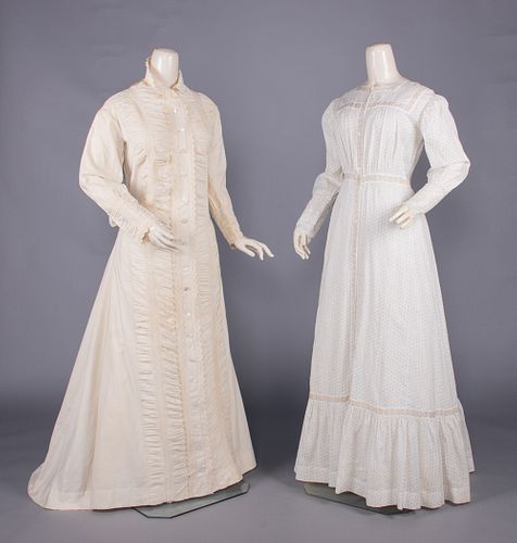 TWO COTTON WRAPPERS, 1880-1890s
