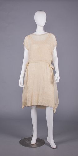 MESO-AMERICAN INSPIRED BEADED PARTY DRESS, c. 1920s