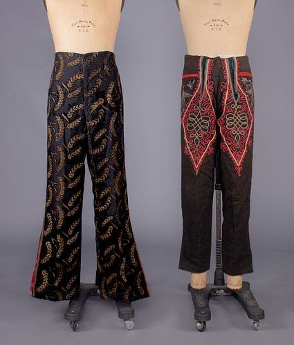OTTOMAN INFLUENCED TROUSERS, BALKANS, EARLY 20TH C