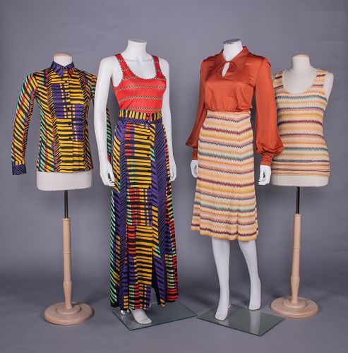 TWO THREE PIECE MISSONI ENSEMBLES, ITALY, 1966-EARLY 1970s