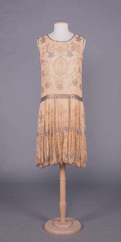 BEADED GEORGETTE PARTY DRESS, 1920s