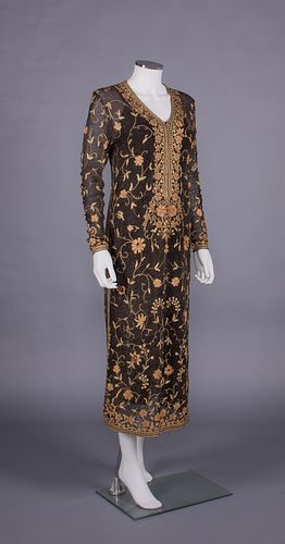 EMBROIDERED KNIT DAY DRESS, FRANCE, 1920s