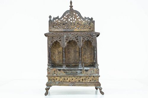 Antique Indian Brass Reliquary