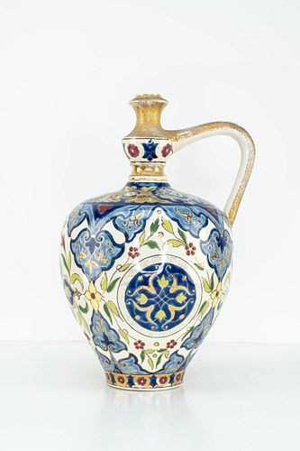 Fischer Budapest Gilt Ewer Vase