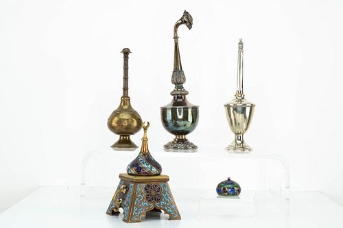 Middle Eastern Perfume Bottles, Ink Well, Pillbox