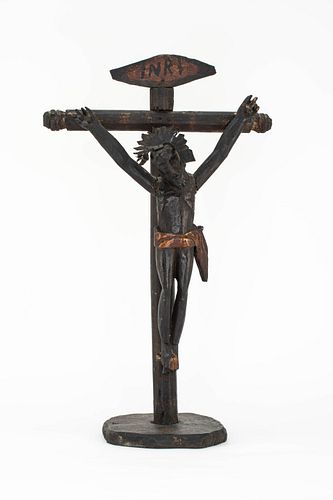 Carved Wood Crucifix