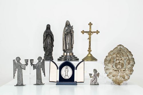 Grp: 8 Metal Christian & Angelic Objects