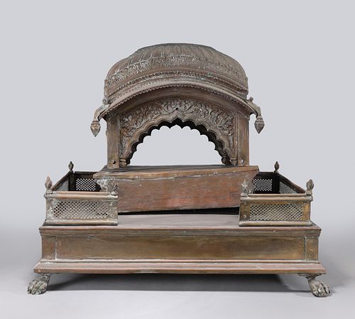 Indian Brass or Copper Model of Shrine