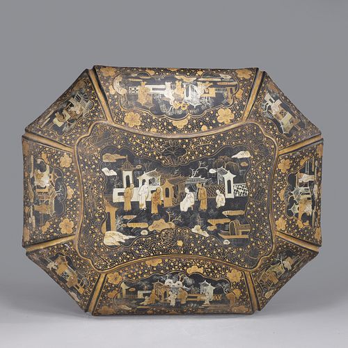 Chinese Lacquer Covered Box