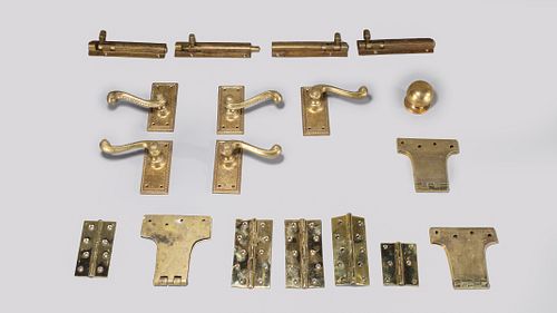 Large Group of Various Doorknobs, Hinges & Locks