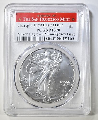 2021 (S)  ASE FIRST DAY  EMER ISSUE T2 PCGS MS 70