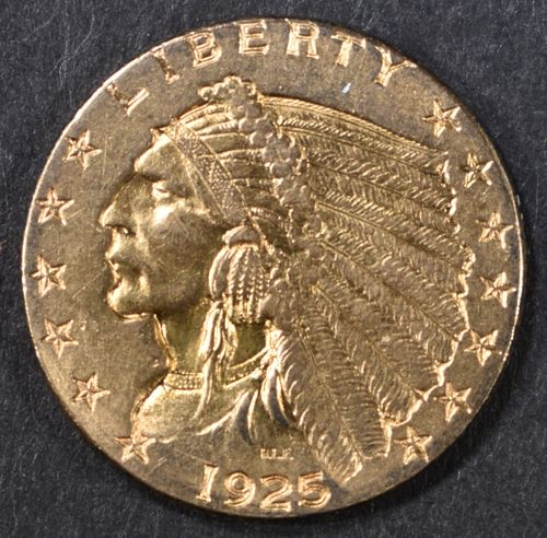 1925-D GOLD $2.5 INDIAN  CH BU
