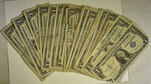 (30) 1957 $1 SILVER CERTIFICATES