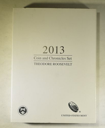 2013 THEODORE ROSSEVELT COIN AND CHRONICLES SET