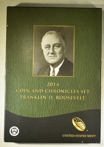 2014 F.D. ROOSEVELT COIN AND CHRONICLES SET