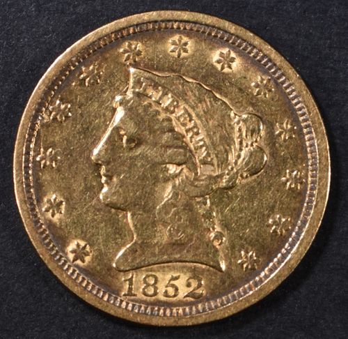 1852 $2.5 GOLD LIBERTY XF