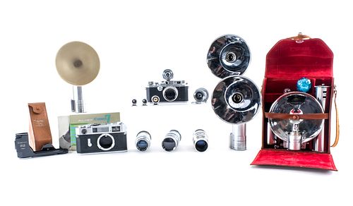 Vintage Canon Cameras, Lenses, & Flashes